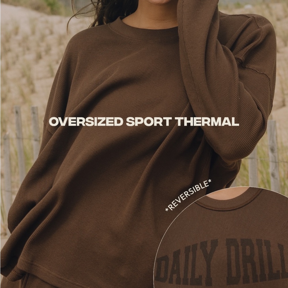 Daily Drills Brown Sweatshirt